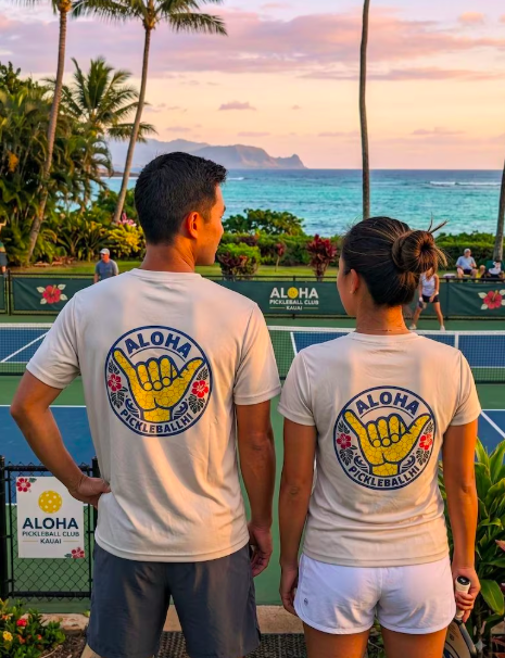 Pickleball Shaka UV Dryfit Pickleball Shirt – Hawaiian Activewear Tee